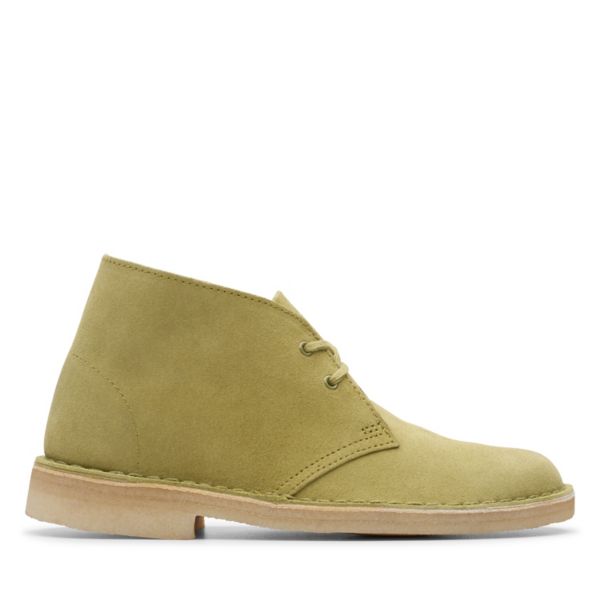 Clarks Womens Desert Boot Ankle Boots Khaki | USA-8471092